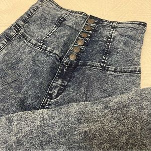 Acid Wash Super High Waisted Jeggings